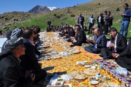 Siirt Valisi PKK'nın yol kestiği Bestler Dereler'de barış halayı çekti