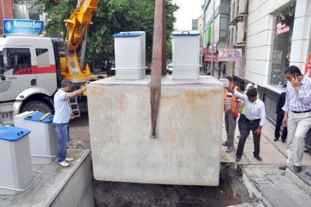 Siirt’te çöp konteynerleri yeraltına alınıyor
