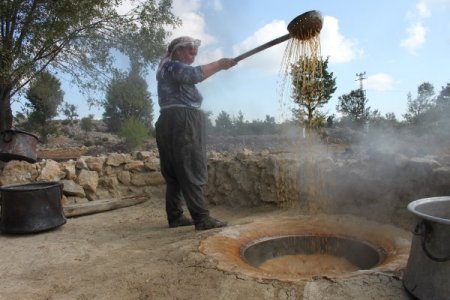 Silifkeliler pekmezi imece usulü çıkarıyor