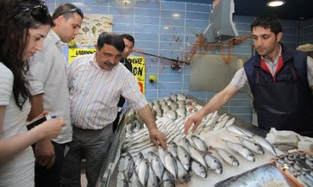 Sincan'da balık tezgahlarına denetim