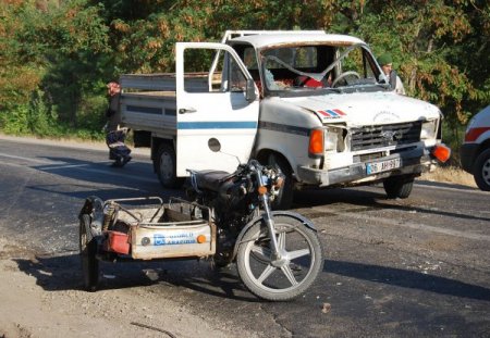 Sındırgı'da trafik kazası: 1 yaralı