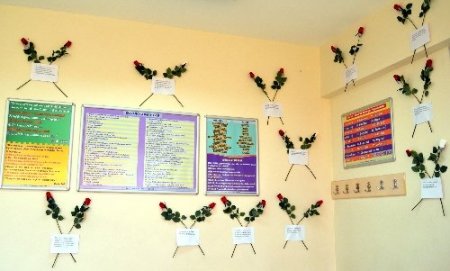 Sınıfta Kutlu Doğum süslemesi