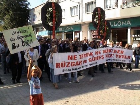 Sinop'ta Termik Santral Protestosu