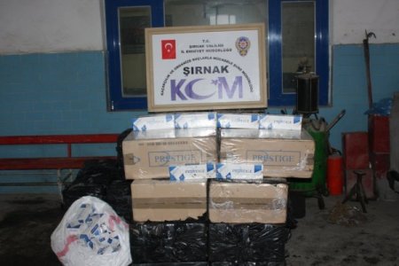 Şırnak’ta 10 kg esrar, 45 bin paket kaçak sigara ele geçirildi
