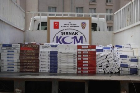 Şırnak’ta 10 kg esrar, 45 bin paket kaçak sigara ele geçirildi