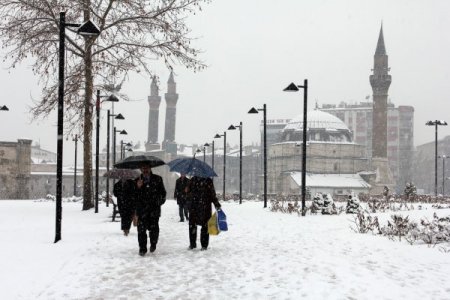 Sivas’ta Kar Yağışı: 10 Köye Ulaşım Sağlanamıyor