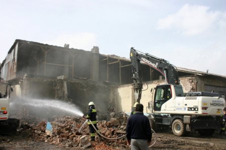 Sivas'ta kentsel dönüşüm kapsamında büyük yıkım