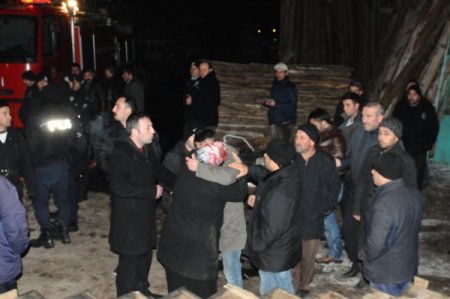 Sivas’ta kereste atölyesi yandı