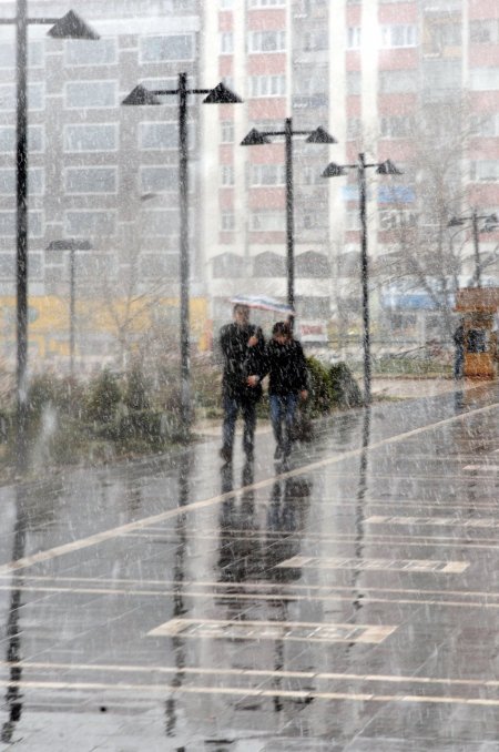 Sivas’ta kış geri geldi
