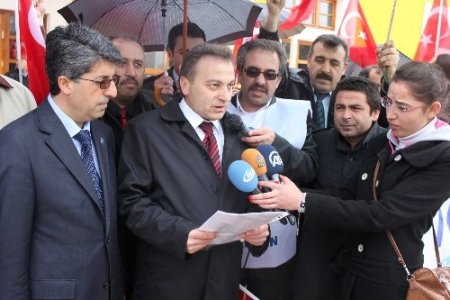 Sivas'ta özelleştirme tasarısına tepki için iş bıraktılar