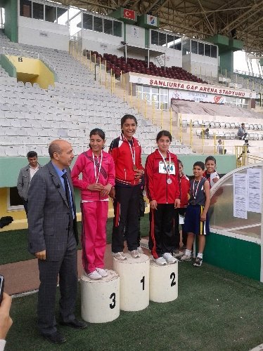 Siverek Örgülü köyü öğrencileri atletizmde il birincisi oldu