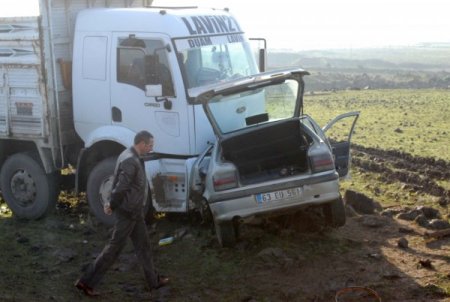 Siverek'te kamyon otomobili şarampole yuvarladı: 2 ölü