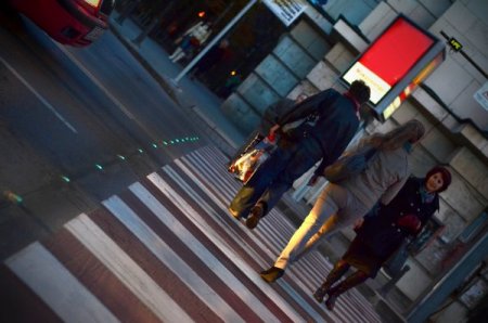 Sofya’da yaya geçidi ışıklandırıldı (Özel)