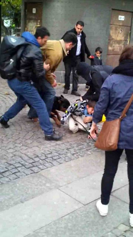 Sokak ortasında 6 yaşındaki çocuğa köpek saldırısı dehşeti