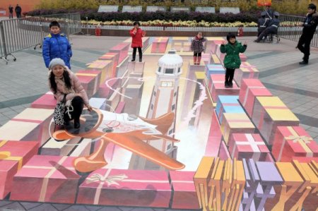 Sokakta 90 Metrekarelik ‘üç Boyutlu’ Resim