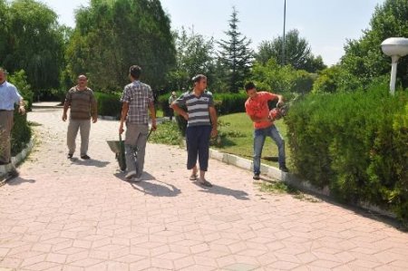 Sorgun Dutluk Parkı'nda Çevre Düzenleme Çalışmaları Başladı