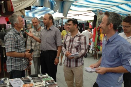 SP'liler, yerel seçim çalışmalarına esnafın sorunlarını dinleyerek başladı