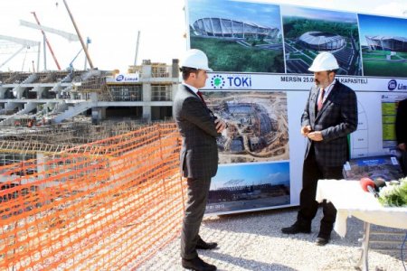 Stat inşaatında çalışan işçiler Bakan Kılıç'ın keyfini yerine getirdi