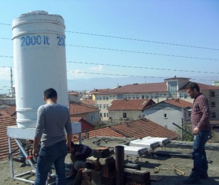 Su tankından baz istasyonu çıktı