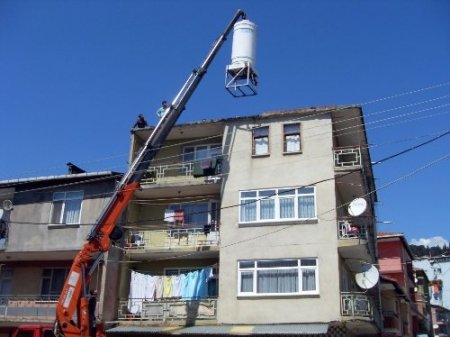 Su tankından baz istasyonu çıktı