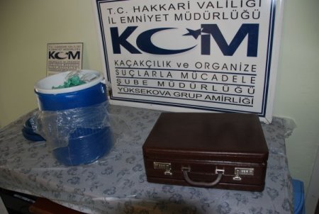 Su termosunda eroin sevkiyatı