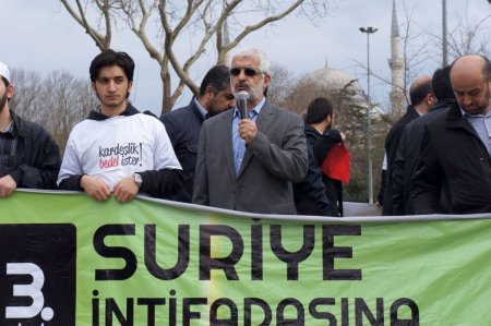 Suriye halkına destek için yürüdüler