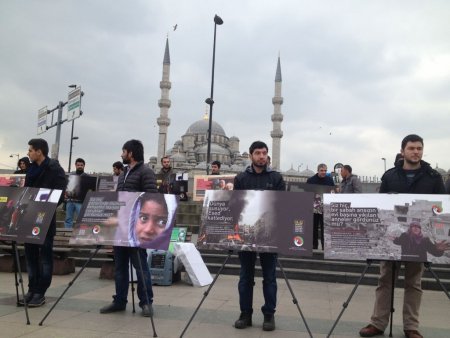 Suriye Halkıyla Dayanışma Platformu'dan destek gösterisi