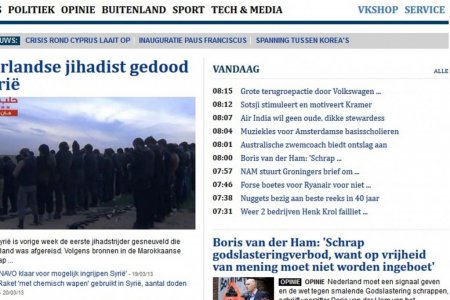 Suriye'de Hollandalı bir genç çatışmada öldü