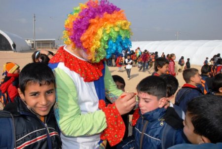 Suriyeli çocukların sevinci