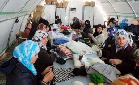 Suriyeli sığınmacılar el ürünleri kermesi açıyor