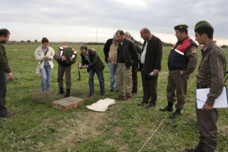 Suriyeliler Tarsus’ta kaçak av yaparken yakalandı