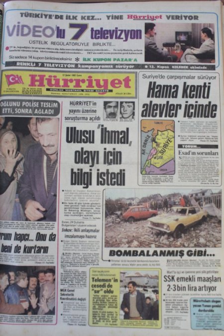 Suriye’nin 30 Yıl Önceki Hama Katliamı, Türk Medyasında 6 Gün Sonra Yer Bulmuş