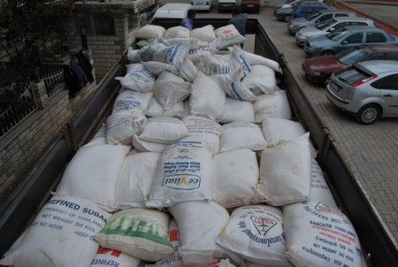 Suruç’ta 18 ton kaçak şeker ele geçirildi