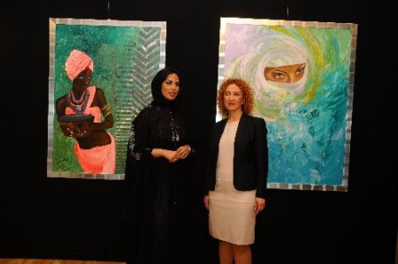 Suudi Arabistan Kralı’nın gelini, İstanbul’da resim sergisi açtı