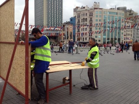 Taksim Meydanı’nın bir kısmı trafiğe kapatıldı