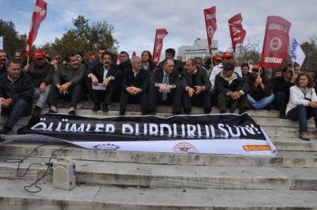 Taksim'de 'açlık grevi' eylemi