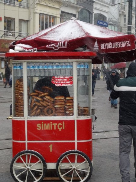 Taksim’den kar manzaraları