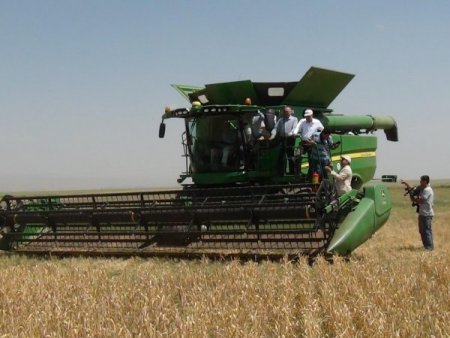 Tarım Bakanı Eker, Biçerdöverin Başına Geçti