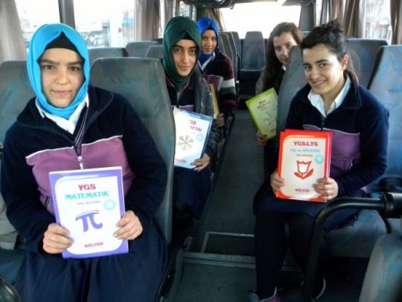 Taşımalı yolunda eğitime test takviyesi