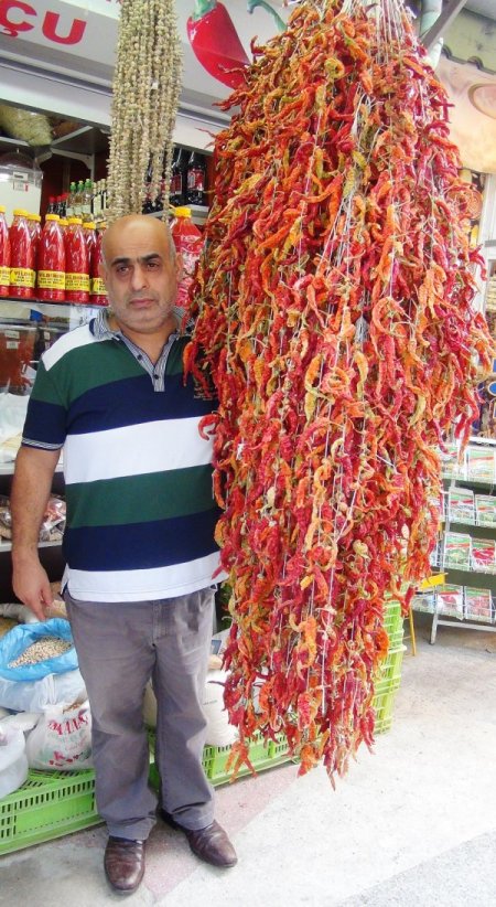 Tava ciğerinin vazgeçilmezi Karaağaç biberi, kilosu 60 liradan alıcı buluyor