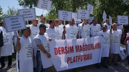 TBMM önünde ‘kefenli’ protesto