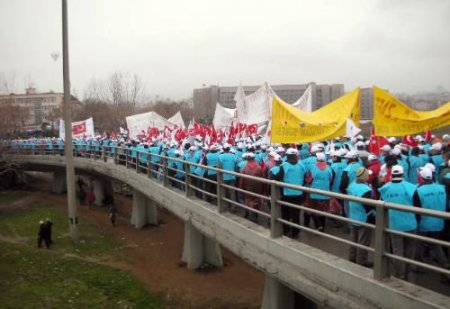 Tekel İşçilerinin Mitinginde Geniş Güvenlik Önlemi Alındı