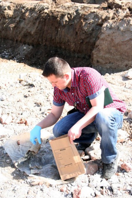 Temel Kazısı Sırasında Mühimmat Bulundu