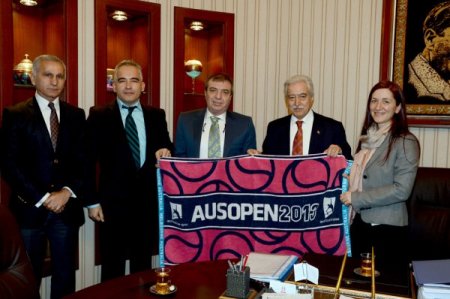 Tenis Dağ ve Su Sporları Kulübü yöneticileri Aldırmaz'ı ziyaret etti