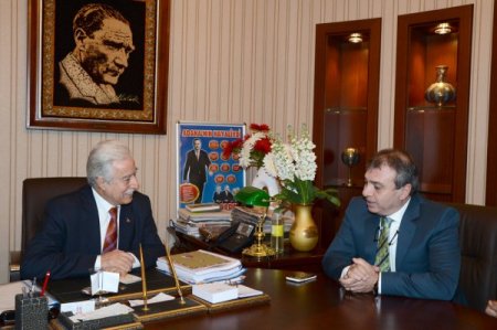 Tenis Dağ ve Su Sporları Kulübü yöneticileri Aldırmaz'ı ziyaret etti