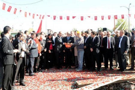 Terminal binasının temeli törenle atıldı