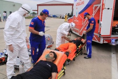 THY uçağı kargosunda kimyasal madde bulundu, AFAD tatbikatı nefes kesti