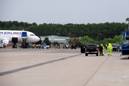 THY uçağı kargosunda kimyasal madde bulundu, AFAD tatbikatı nefes kesti