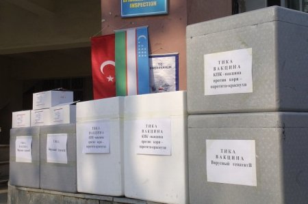 Tika, Özbekistan’a 600 Bin Doz Aşı Hibe Etti