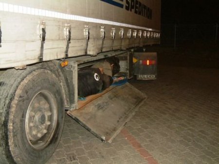 Tır'ın Malzeme Deposuna Saklanan 5 Türk Yakalandı